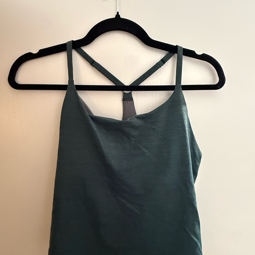 Outdoor Voices Techsweat Move Free Tank Top Green Shelf Bra - Athletic topsize S